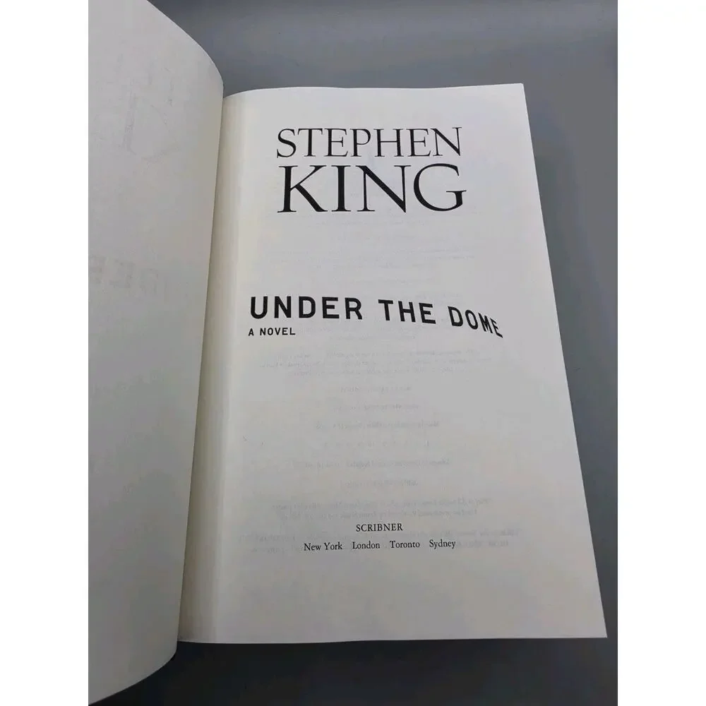 Stephen King Under The Dome A Novel First Edition Hardcover With Dust Jacket